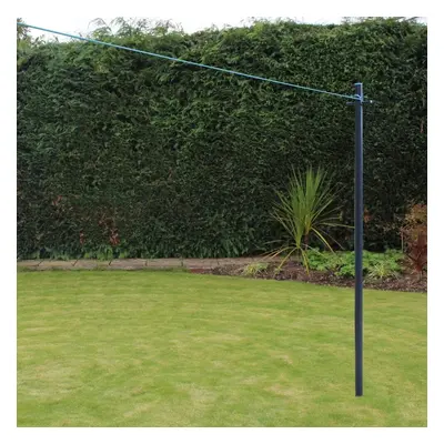 2.4M Washing Line Post With 30m PVC Clothes Line & Ground Socket