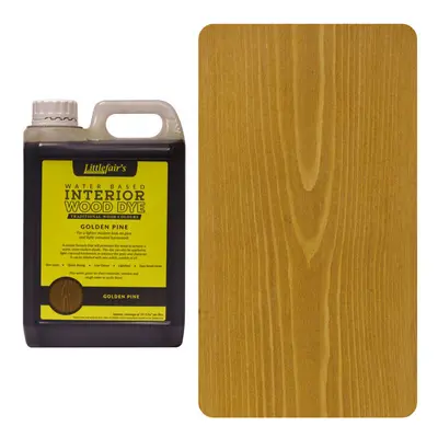 (2.5ltr, Golden Pine) Littlefair's Indoor Wood Stain - Wood Colours