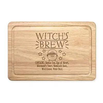 Witch's Brew Rectangular Wooden Chopping Board