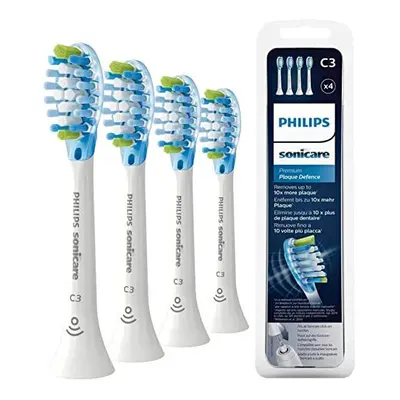 Philips Sonicare Original C3 Premium Plaque Defence Standard Sonic Toothbrush Heads - Pack in Wh