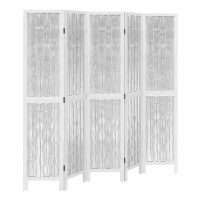 (40 x cm/ piece) vidaXL Room Divider Panels Office Privacy Screen White Solid Wood Paulownia