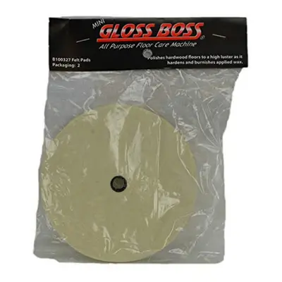 Boss Cleaning Equipment B100327 Pads Felt Gloss BOSS 2PK