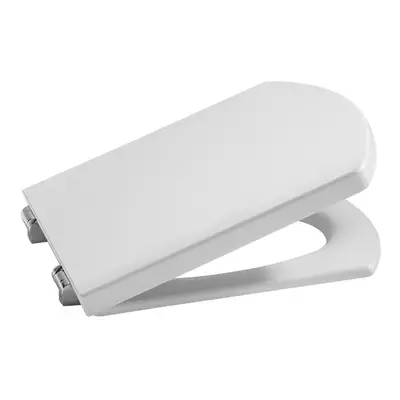 Roca Hall Replacement White WC Toilet Seat with Soft Close Hinges