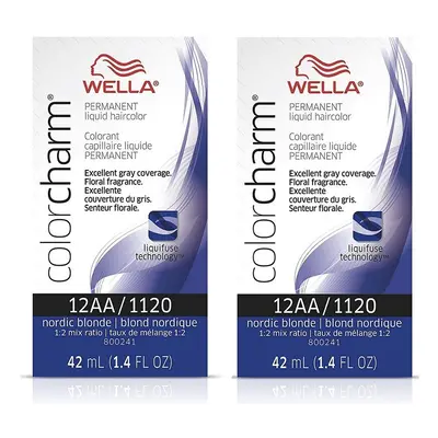 (12AA (2pks)) Wella 12C Ultra Light Blonde Color Charm Permanent Hair Colour