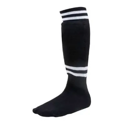 Champion Sports SL4B Youth Sock Style Soccer Shinguard, Black - Age