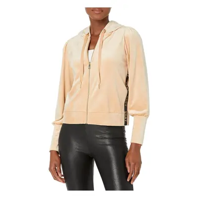 DKNY Women's Everyday Soft Zip Up Hoodie PAL/Gold