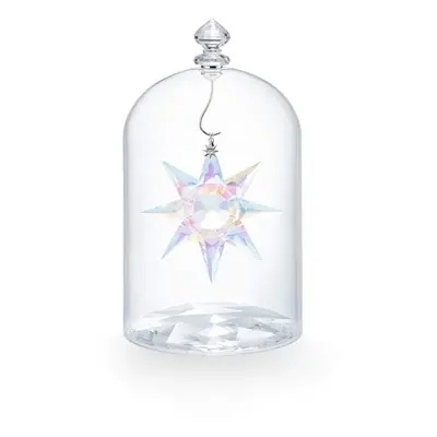 SWAROVSKI Christmas Ornament 125th Anniversary Engraved Annual Edition Glass Jar & Star Set