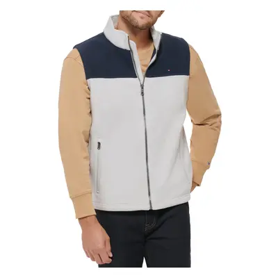 Tommy Hilfiger Men's Polar Fleece Vest navy/ice Large