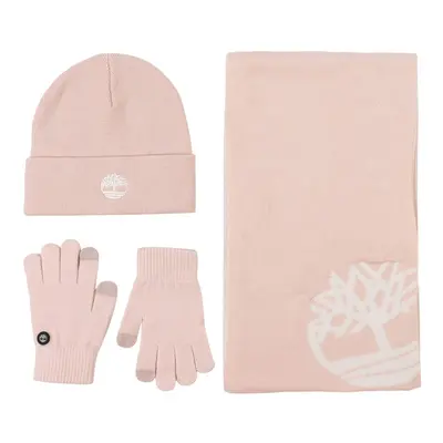 Timberland Double Layer Scarf Cuffed Beanie & Magic Glove Gift Set Ca