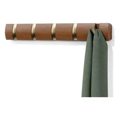 Umbra Flip 5-Hook Wall Mounted coat Rack Modern Sleek Space-Saving