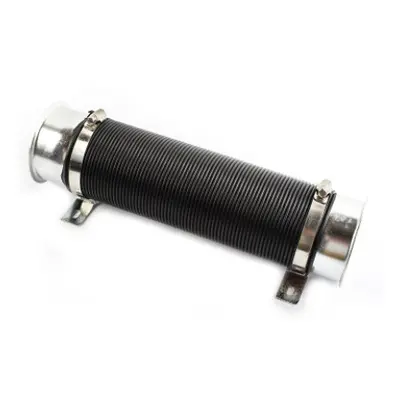 (Silver) 76mm 1M Car Air Intake Cold Pipe Flexible Duct Feed Hose Induction Kit Filter UK