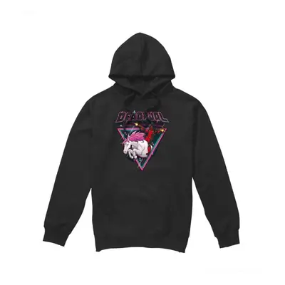 (M, Black) Marvel Mens Deadpool Unicorn Hoodie