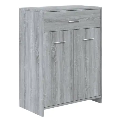 (grey sonoma) vidaXL Bathroom Cabinet Sink Cupboard Storage Vanity Unit Engineered Wood