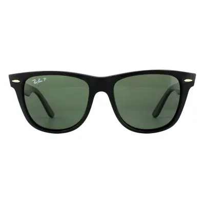 Ray-Ban Sunglasses Wayfarer 901/58 Black Green G-15 Polarized Large 54mm