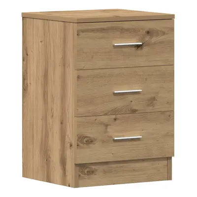 (artisan oak, pcs) vidaXL 1/2x Bedside Cabinet Chipboard Bedroom Nightstand Stand Multi Colours