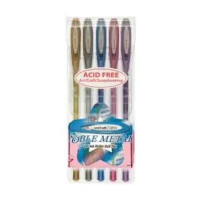 (Wallet of 5) Uni-Ball Signo Noble Metalic Fine Pen Assorted