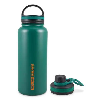 1 Litre Water Bottle with Lids- Vacuum Insulated, Double Wall, Leakproof Stainless Steel Metal W