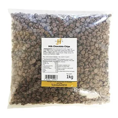 Hides Fine Foods - Milk Chocolate Chips -1kg - GMO - Free - Suitable for Vegetarians - Baking - 