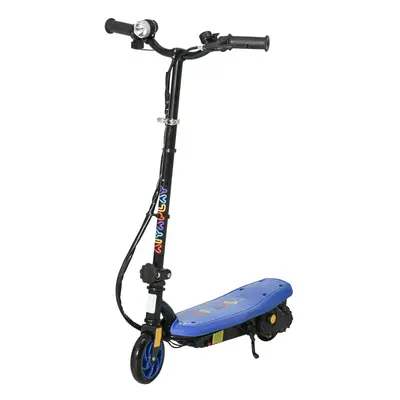 HOMCOM Folding Electric Scooter w/ LED Headlight, for Ages Years - Blue