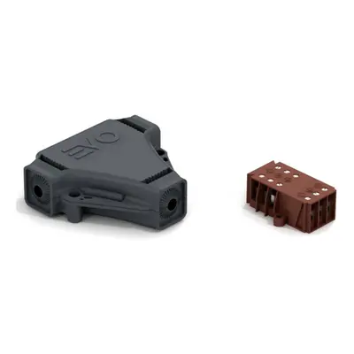 WISKA EV201D x x 23mm Pre-filled IP68 Branch Gel Joint C/W Core Screw Terminal Block Black