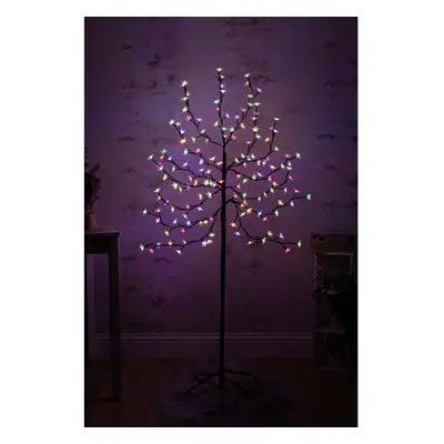 5ft (1.5m) Pre-Lit with MULTI-COLOURED lights Cherry Blossom Tree