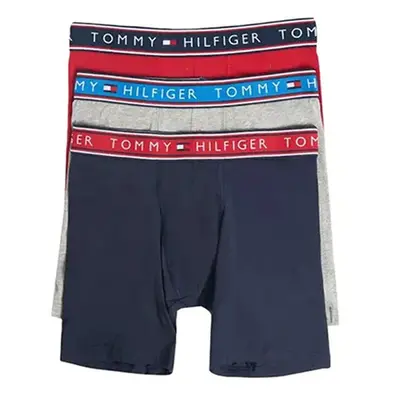 Tommy Hilfiger Men's Cotton Stretch Boxer Brief Multipack Evening Blu