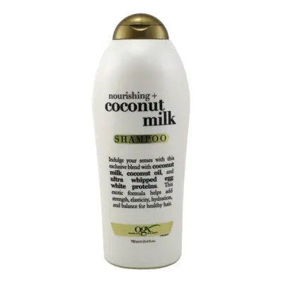 OGX Nourishing Shampoo Coconut Milk Salon Size 254 Ounce Bottle Paraben Free Sulfate Free Sustai