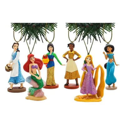 Characteristix Disney Princess Glitter Ornament Set