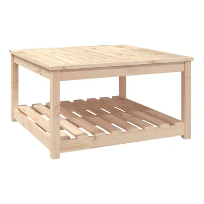 (natural pine, 82.5 x 82.5 x cm) vidaXL Garden Table White Solid Wood Pine Outdoor Table Multi C