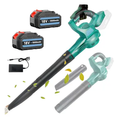 Heavy-Duty Electric Garden Cordless Leaf Blower+5.5A Battery+Charger