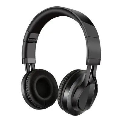 (Black) HIFI Bass Stereo Over Ear Gaming Headband Headphone Foldable Headset with microphone