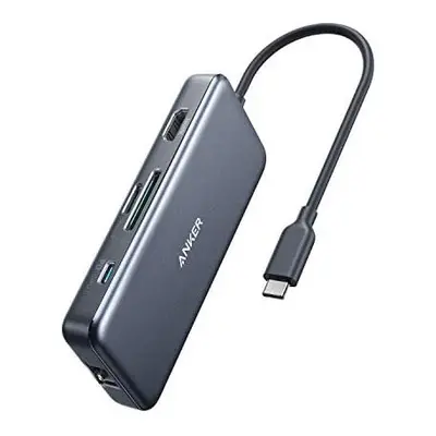 Anker USB C Hub, PowerExpand+ 7-in-1 USB C Adapter, with 4K HDMI, 60W Power Delivery, 1Gbps Ethe