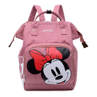 (Pink) Large Mummy Baby Diaper Nappy Minnie Backpack UK