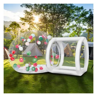 10ft Transparent Inflatable Bubble House w/ Blower/Pump for Kids Play