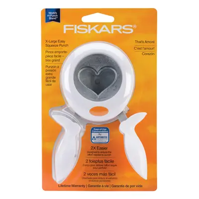 Fiskars Squeeze Punch X-Large-Heart, 2" SQXL-1741