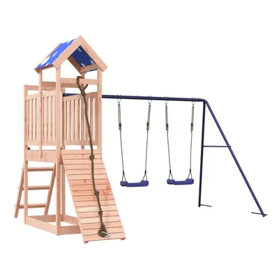 vidaXL Outdoor Playset Garden Playhouse Kids Playground Solid Wood Douglas