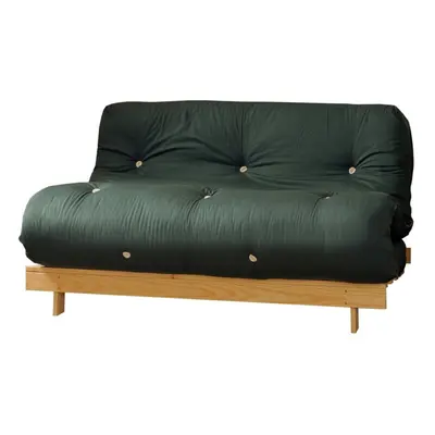 (Green, Double) Comfy Living Albury Futon Sofa Bed