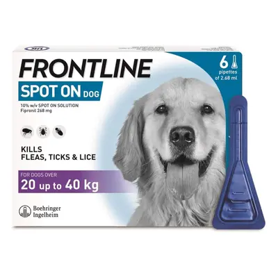 Frontline Spot On Large Dog 20-40kg Pipettes