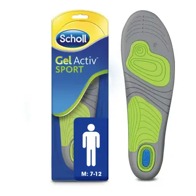 Scholl - Gel Active Sport Insoles for Men - UK Size