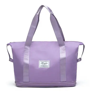 (Taro purple (the bottom layer of the bottom is extended+dry and wet separation)) Travel Bag Lar