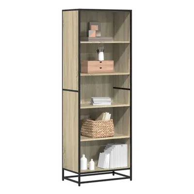 vidaXL Bookcase Sonoma Oak 60x35x170.5 cm Engineered Wood