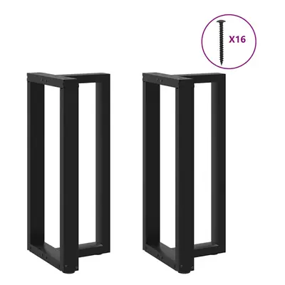 (black, x x (90-91) cm) vidaXL Dining Table Legs T-ShapedÃÂ Desk Legs Metal Furniture Legs pcs 