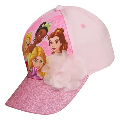 Disney Girls Princess Glitter Baseball Cap - Frozen Elsa Anna Cinder