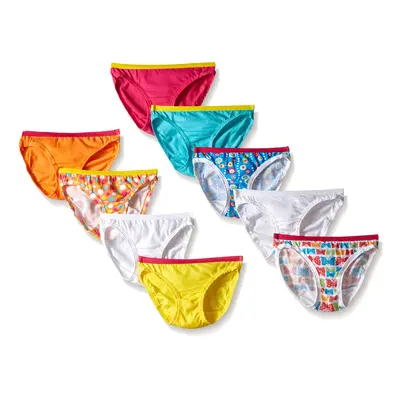 Fruit of the Loom Little Girls Wardrobe Cotton Bikini Multi 4Pack of