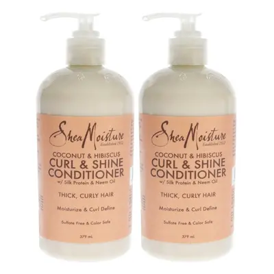 Shea Moisture Coconut & Hibiscus Curl & Shine Conditioner - Pack of For Unisex oz Conditioner