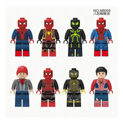 (Style A 8pcs) Marvel Avengers Super Hero Comic Mini Figures Dc Minifigure Gift Fits Lego