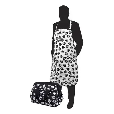 Dog Grooming Kit Bag and Apron Set, Waterproof Grooming Set, Professional Groom Kit for Storing 