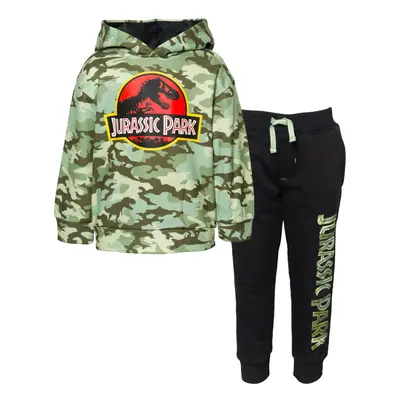 Jurassic World Jurassic Park Big Boys Fleece Pullover Hoodie and Pants