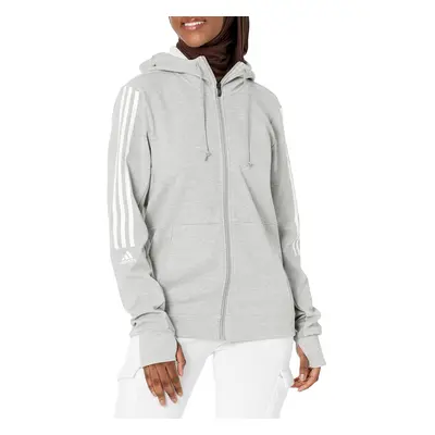 adidas Women's Designed Move Full-Zip Hoodie Medium Grey Heather