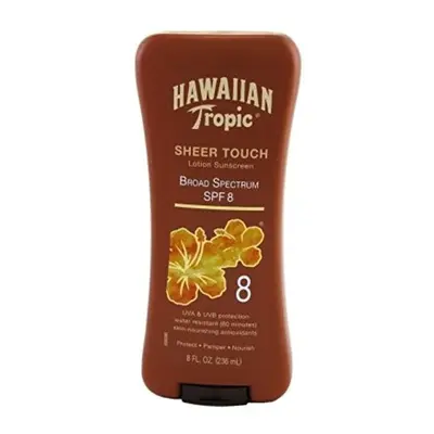 Hawaiian Tropic Sheer Touch Lotion Sunscreen SPF 8, oz, pk